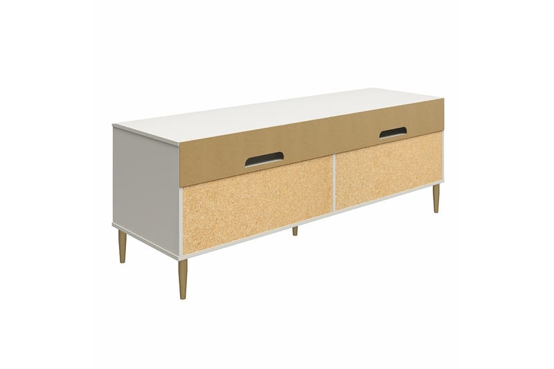 Daphne Tv-bänk 158,5x50 cm Vit - Dorel Home - Möbler - Vardagsrum - Tv-möbler & mediamöbler - Tv-bänkar