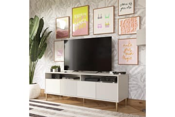 Daphne Tv-bänk 158,5x50 cm Vit - Dorel Home - Möbler - Vardagsrum - Tv-möbler & mediamöbler - Tv-bänkar