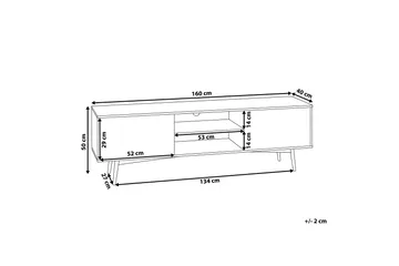 Dariana TV-Bänk 160 cm - Trä/Natur - Möbler - Vardagsrum - Tv-möbler & mediamöbler - Tv-bänkar