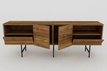 Dasaki Tv-bänk 180 cm - Mörkbrun/Svart - Möbler - Vardagsrum - Tv-möbler & mediamöbler - Tv-bänkar