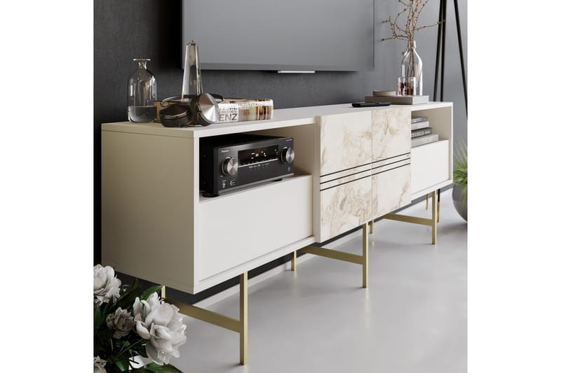 Dasaki Tv-bänk 180 cm - Vit - Möbler - Vardagsrum - Tv-möbler & mediamöbler - Tv-bänkar