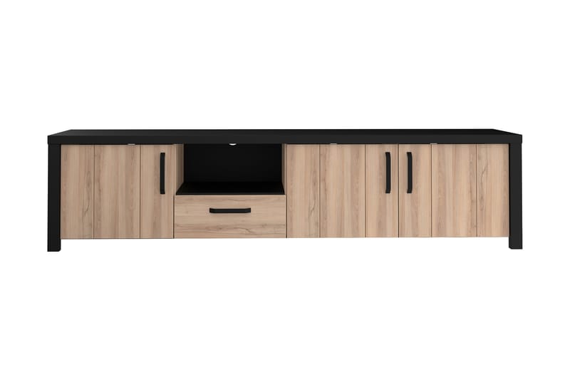 DAUBY Garderob 62x270 cm Brun/Svart - Möbler - Vardagsrum - Tv-möbler & mediamöbler - Tv-bänkar