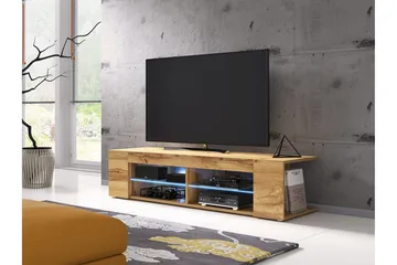 Davalos TV-bänk 180 cm - Ek - Möbler - Vardagsrum - Tv-möbler & mediamöbler - Tv-bänkar