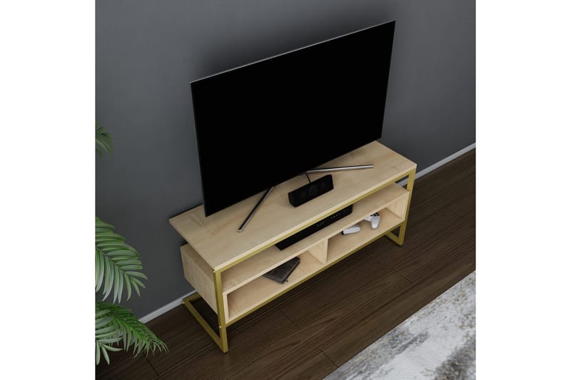 Desgrar Tv-bänk 110x49,9 cm - Guld - Möbler - Vardagsrum - Tv-möbler & mediamöbler - Tv-bänkar