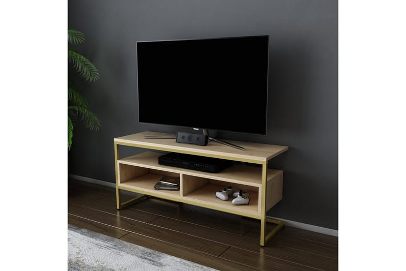 Desgrar Tv-bänk 110x49,9 cm - Guld - Möbler - Vardagsrum - Tv-möbler & mediamöbler - Tv-bänkar