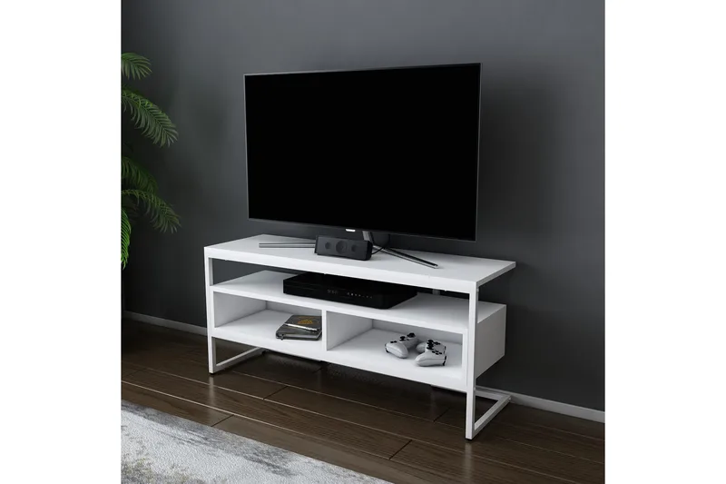 Desgrar Tv-bänk 110x49,9 cm - Vit - Möbler - Vardagsrum - Tv-möbler & mediamöbler - Tv-bänkar