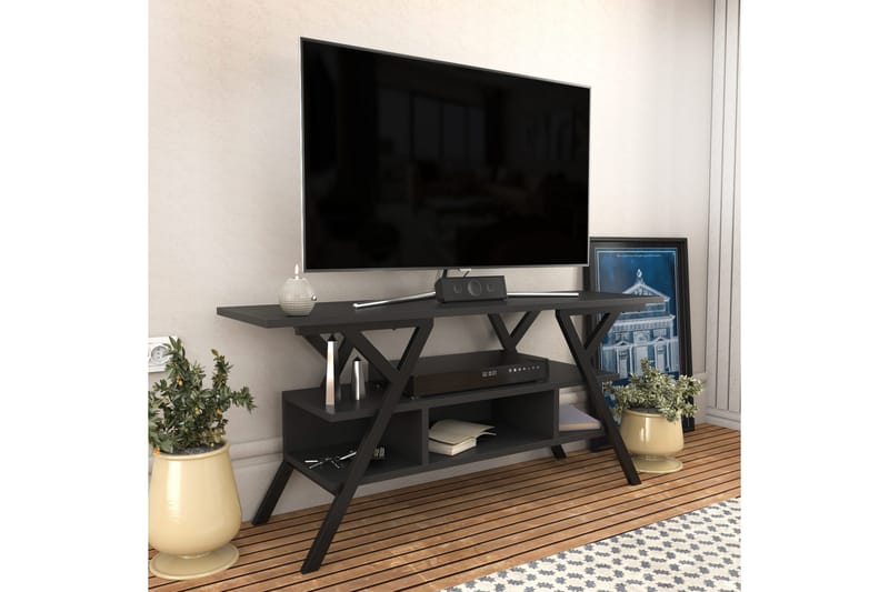 Desgrar Tv-bänk 120x55 cm - Svart - Möbler - Vardagsrum - Tv-möbler & mediamöbler - Tv-bänkar