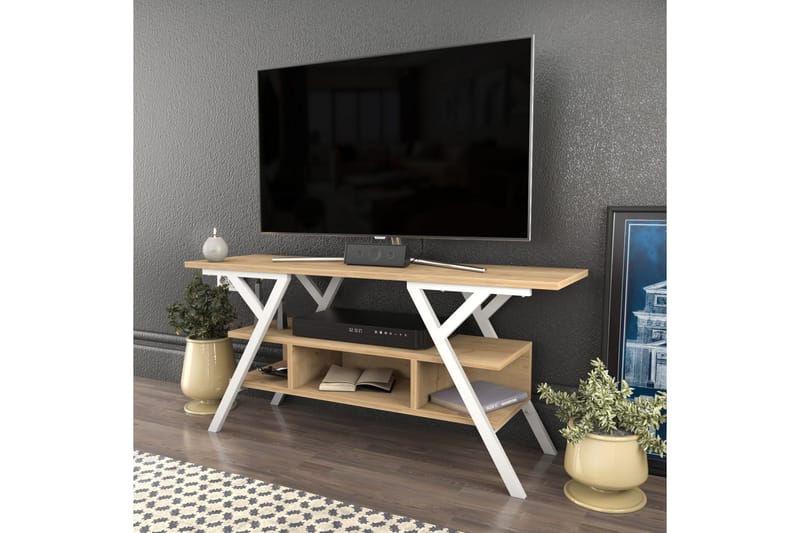 Desgrar Tv-bänk 120x55 cm - Vit - Möbler - Vardagsrum - Tv-möbler & mediamöbler - Tv-bänkar