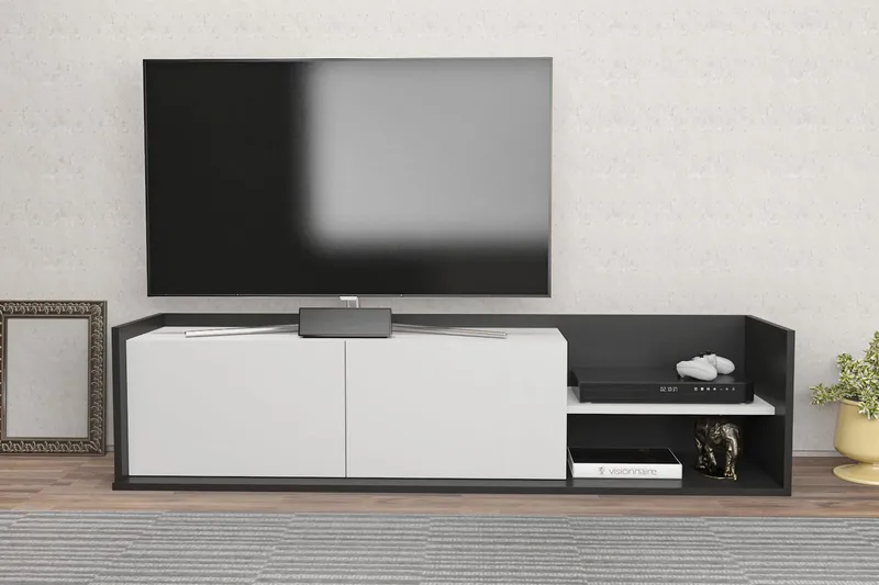 Desgrar Tv-bänk 160x36,8 cm - Antracit - Möbler - Vardagsrum - Tv-möbler & mediamöbler - Tv-bänkar