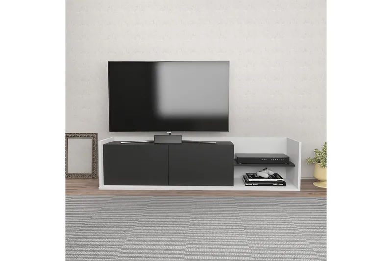 Desgrar Tv-bänk 160x36,8 cm - Vit - Möbler - Vardagsrum - Tv-möbler & mediamöbler - Tv-bänkar
