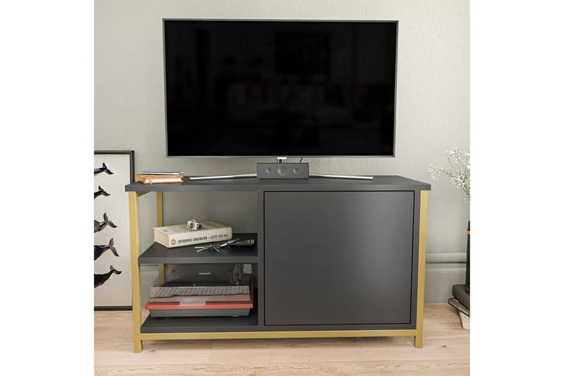 Desgrar Tv-bänk 89,6x50,8 cm - Guld - Möbler - Vardagsrum - Tv-möbler & mediamöbler - Tv-bänkar