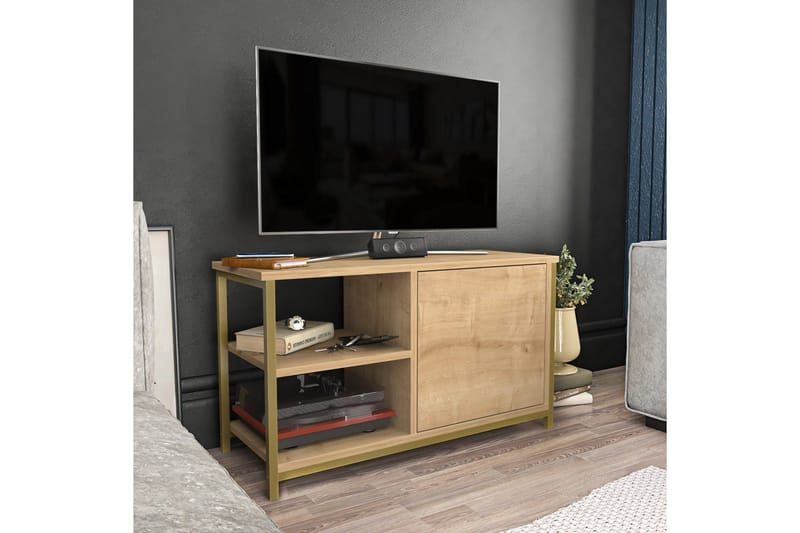 Desgrar Tv-bänk 89,6x50,8 cm - Guld - Möbler - Vardagsrum - Tv-möbler & mediamöbler - Tv-bänkar