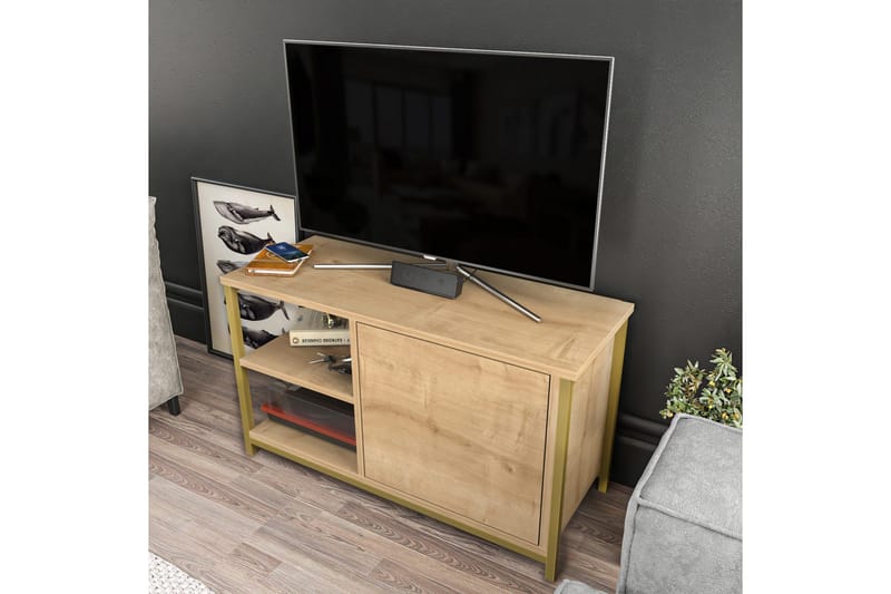 Desgrar Tv-bänk 89,6x50,8 cm - Guld - Möbler - Vardagsrum - Tv-möbler & mediamöbler - Tv-bänkar