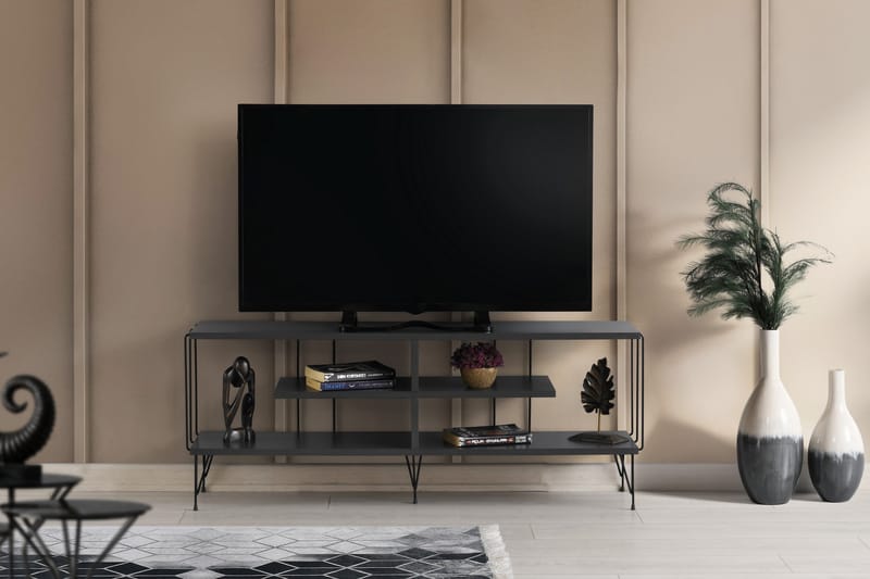 DIEMN Tv-bänk 120 cm Antracit - Möbler - Vardagsrum - Tv-möbler & mediamöbler - Tv-bänkar
