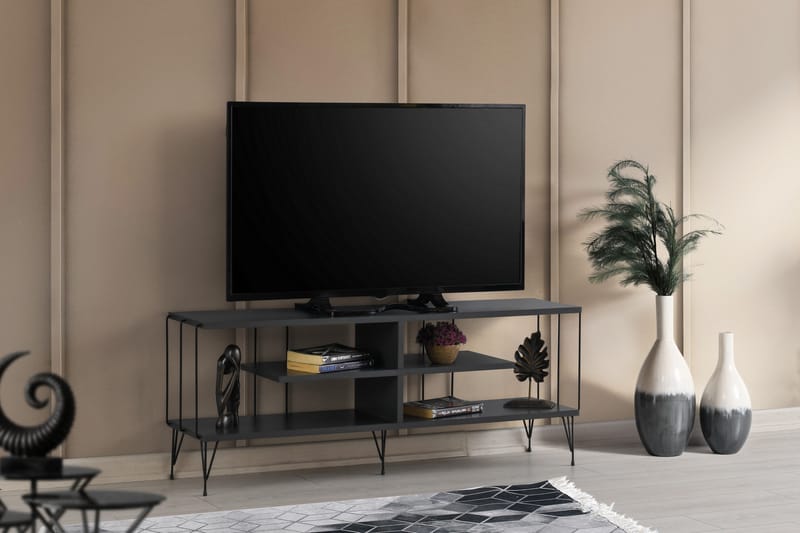 DIEMN Tv-bänk 120 cm Antracit - Möbler - Vardagsrum - Tv-möbler & mediamöbler - Tv-bänkar