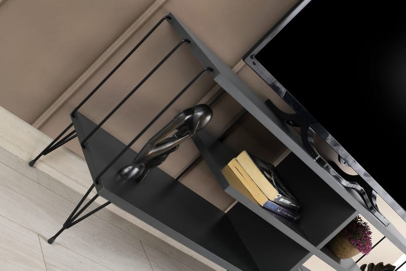 DIEMN Tv-bänk 120 cm Antracit - Möbler - Vardagsrum - Tv-möbler & mediamöbler - Tv-bänkar