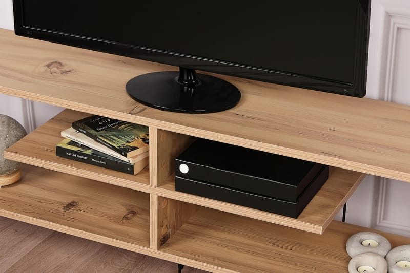 DIEMN Tv-bänk 120 cm Natur - Möbler - Vardagsrum - Tv-möbler & mediamöbler - Tv-bänkar