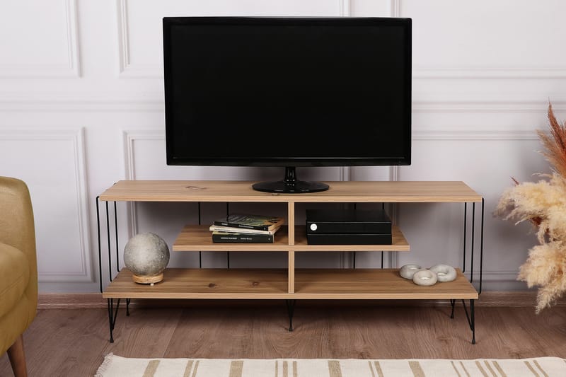 DIEMN Tv-bänk 120 cm Natur - Möbler - Vardagsrum - Tv-möbler & mediamöbler - Tv-bänkar