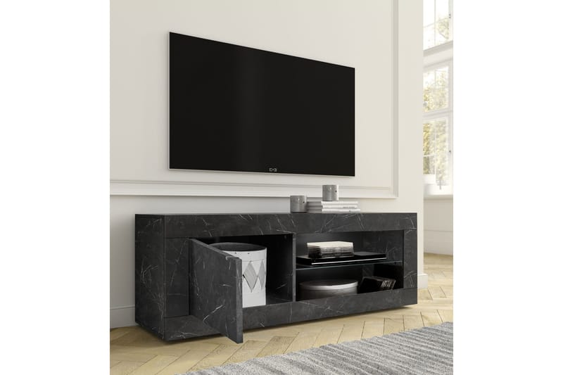 DINAMI Tv-Bänk 140 cm Svart - Lc Spa - Möbler - Vardagsrum - Tv-möbler & mediamöbler - Tv-bänkar