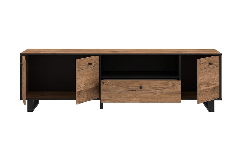Donmills Tv-bänk 180 cm - Brun/Svart - Möbler - Vardagsrum - Tv-möbler & mediamöbler - Tv-bänkar