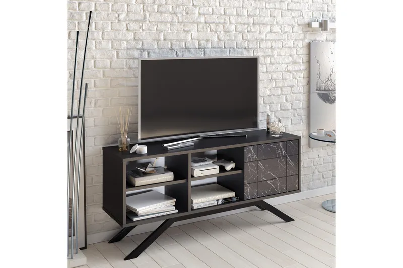 Einbeck Tv-bänk 130 cm - Svart - Möbler - Vardagsrum - Tv-möbler & mediamöbler - Tv-bänkar