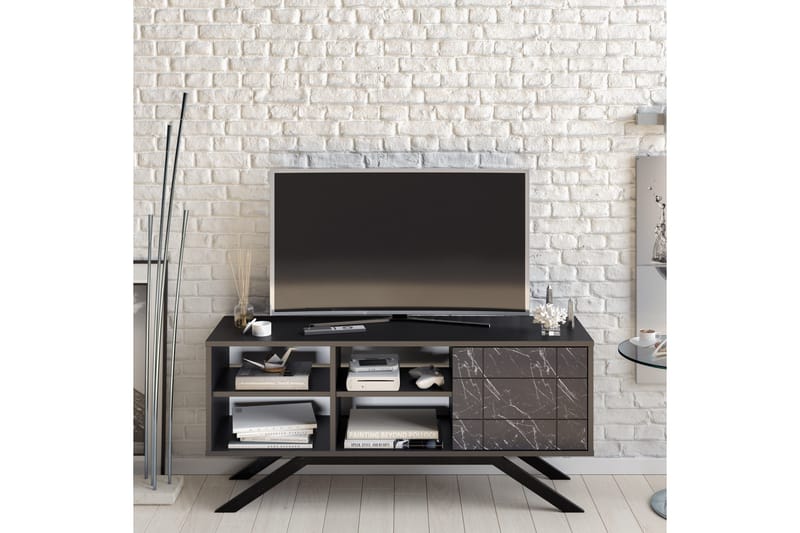 Einbeck Tv-bänk 130 cm - Svart - Möbler - Vardagsrum - Tv-möbler & mediamöbler - Tv-bänkar