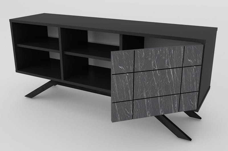 Einbeck Tv-bänk 130 cm - Svart - Möbler - Vardagsrum - Tv-möbler & mediamöbler - Tv-bänkar