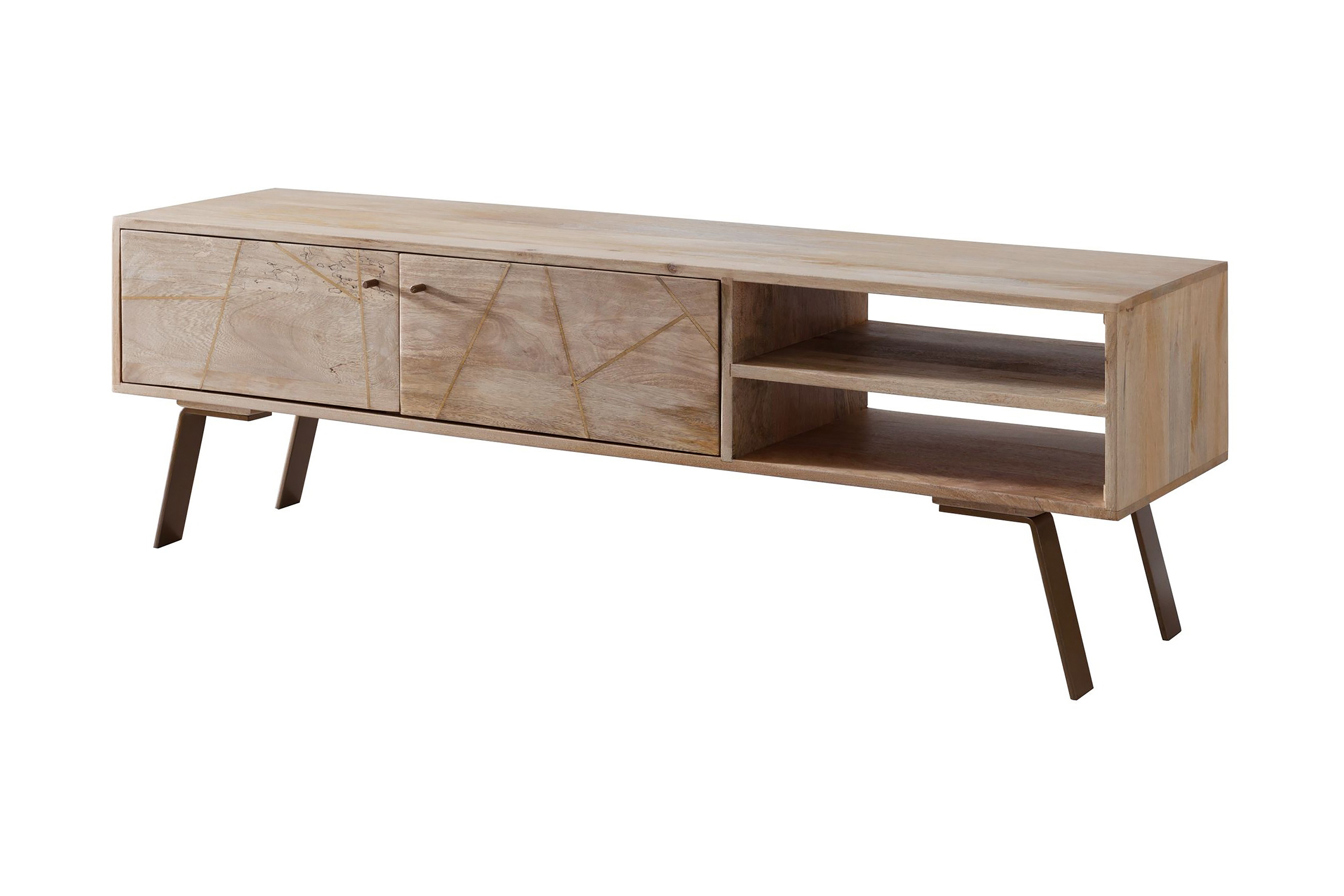 ekjot tv-bänk 145 cm brun -