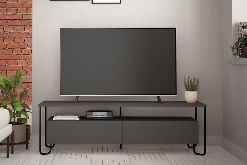 ELDGARNSÖ TV-Bänk 150 cm Grå - Möbler - Vardagsrum - Tv-möbler & mediamöbler - Tv-bänkar