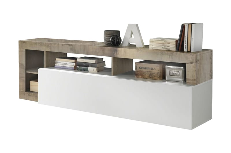 ELLERAU TV-bänk 42x184 cm Vit - Möbler - Vardagsrum - Tv-möbler & mediamöbler - Tv-bänkar