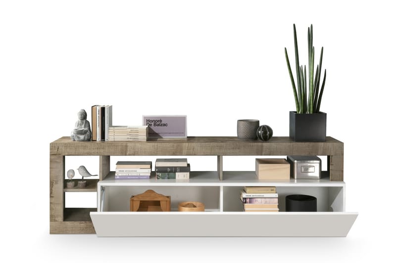 ELLERAU TV-bänk 42x184 cm Vit - Möbler - Vardagsrum - Tv-möbler & mediamöbler - Tv-bänkar