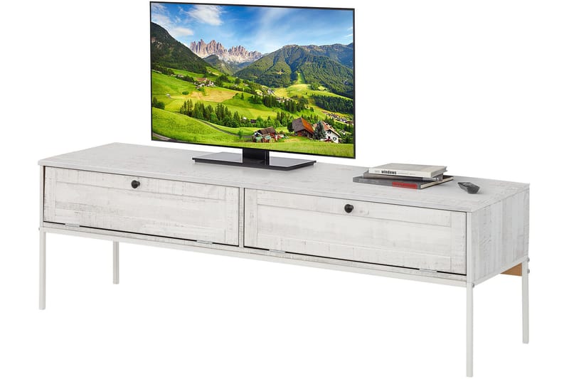 EMRAH TV-bänk 140 Beige/Vit - Möbler - Vardagsrum - Tv-möbler & mediamöbler - Tv-bänkar