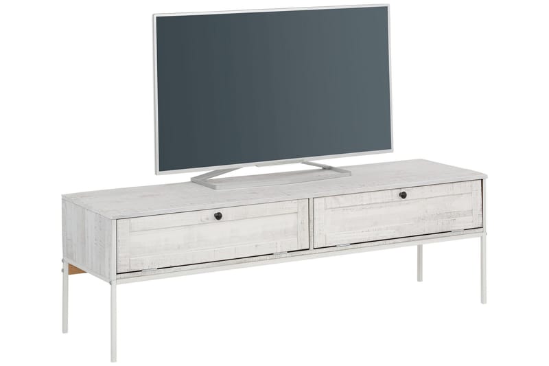 EMRAH TV-bänk 140 Beige/Vit - Möbler - Vardagsrum - Tv-möbler & mediamöbler - Tv-bänkar