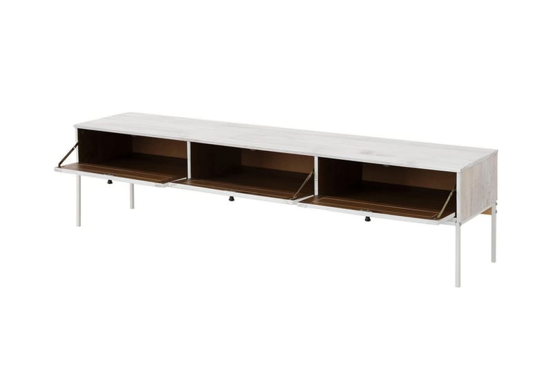EMRAH TV-bänk 175 Beige/Vit - Möbler - Vardagsrum - Tv-möbler & mediamöbler - Tv-bänkar