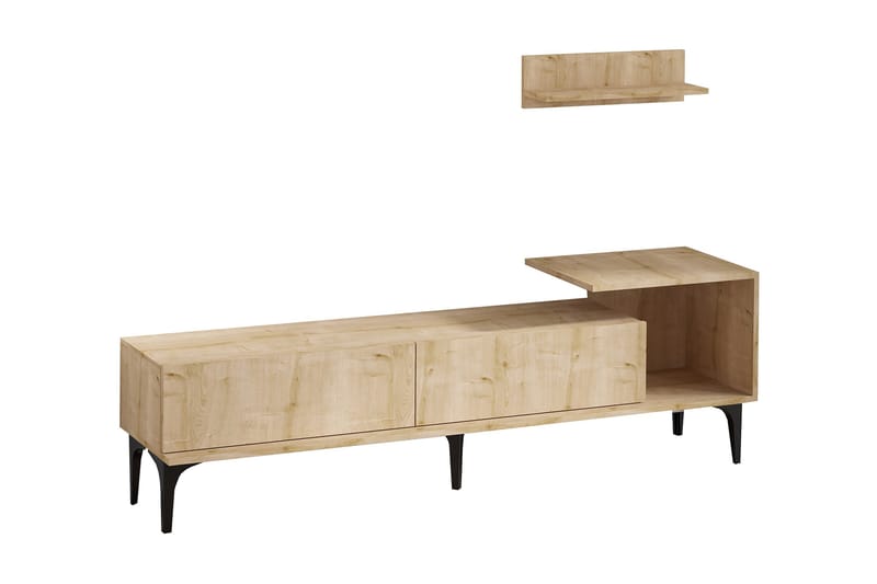 ERYLENS Tv-bänk 180 cm Natur/Vit - Möbler - Vardagsrum - Tv-möbler & mediamöbler - Tv-bänkar
