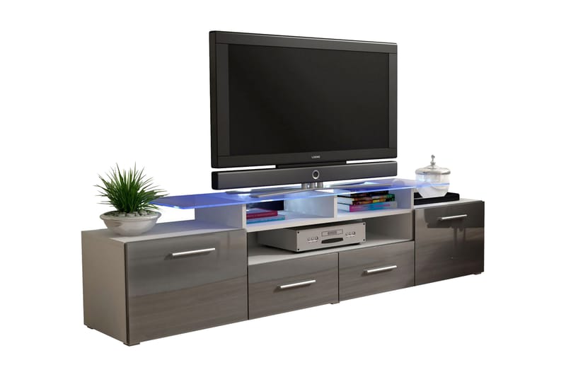 Evora TV-bänk 194x39x39 cm - Beige/Grå - Möbler - Vardagsrum - Tv-möbler & mediamöbler - Tv-bänkar
