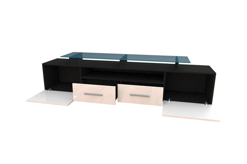 Evora TV-bänk 194x39x39 cm - Beige/Grå - Möbler - Vardagsrum - Tv-möbler & mediamöbler - Tv-bänkar