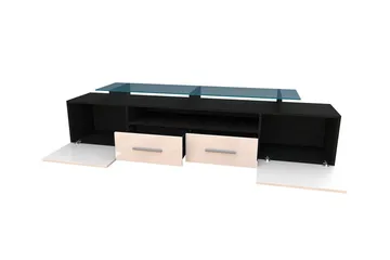 Evora TV-bänk 194x39x39 cm - Beige/Grå/Vit - Möbler - Vardagsrum - Tv-möbler & mediamöbler - Tv-bänkar