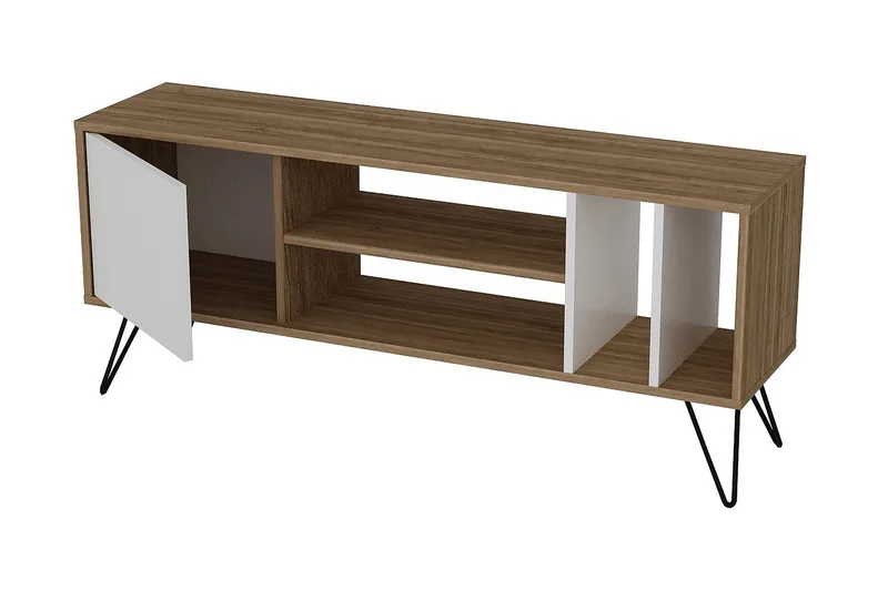 Ficociello TV-Bänk 140 cm - Valnöt|Svart|Vit - Möbler - Vardagsrum - Tv-möbler & mediamöbler - Tv-bänkar