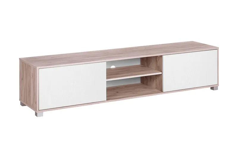 Filteau Tv Bänk 180 cm i Trä, Vit|Beige