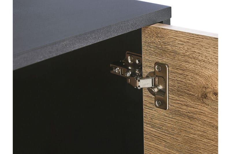 FINCHLEY TV-bänk 160x41 cm Svart/Ljusbrun - Möbler - Vardagsrum - Tv-möbler & mediamöbler - Tv-bänkar