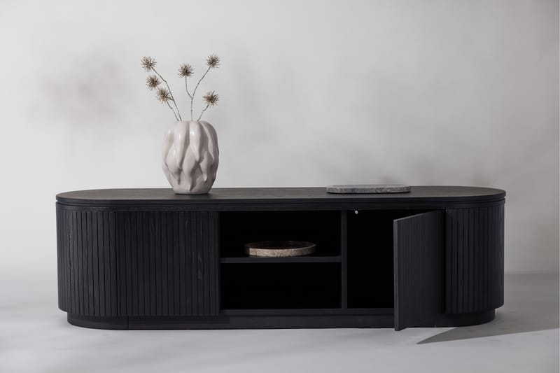 Fjällbacka Tv-bänk 160x48 cm - Svart - Möbler - Vardagsrum - Tv-möbler & mediamöbler - Tv-bänkar