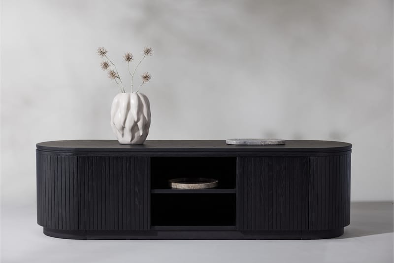 Fjällbacka Tv-bänk 160x48 cm - Svart - Möbler - Vardagsrum - Tv-möbler & mediamöbler - Tv-bänkar