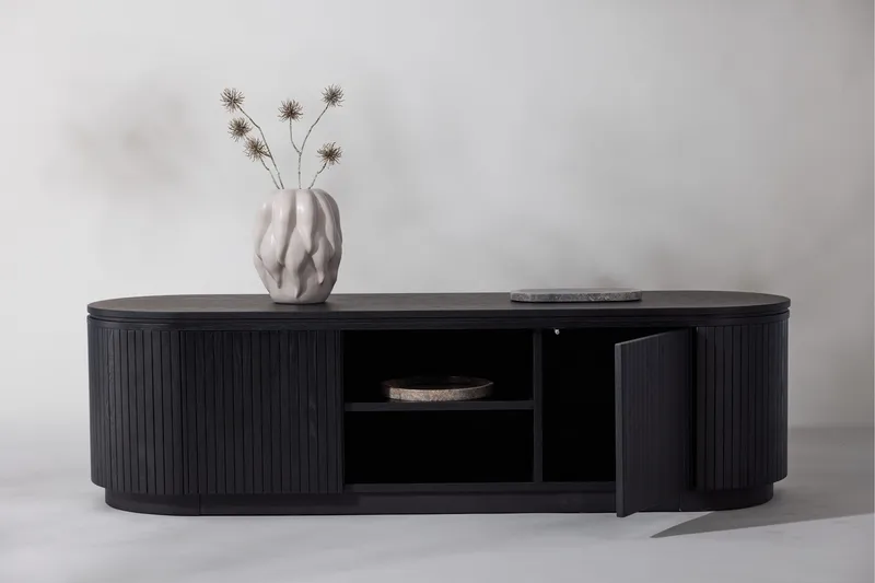 Fjällbacka Tv-bänk 160x48 cm - Svart - Möbler - Vardagsrum - Tv-möbler & mediamöbler - Tv-bänkar