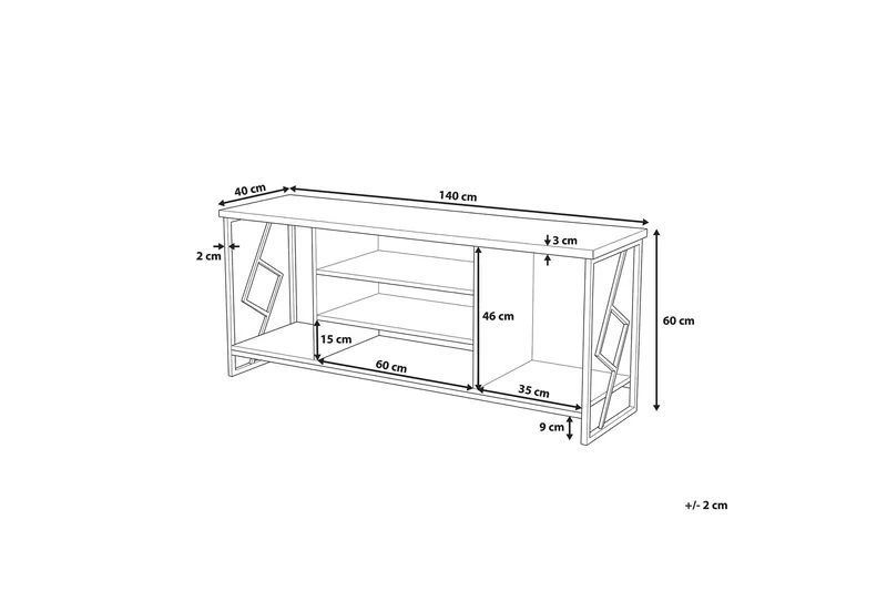 Forres Tv-Bänk 40x140 cm - Trä/Natur - Möbler - Vardagsrum - Tv-möbler & mediamöbler - Tv-bänkar
