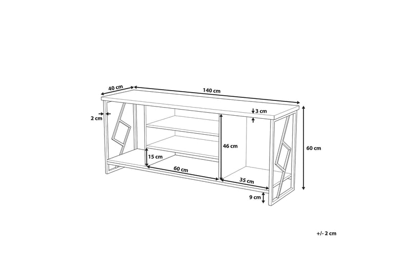 Forres Tv-Bänk 40x140 cm - Trä/Natur - Möbler - Vardagsrum - Tv-möbler & mediamöbler - Tv-bänkar