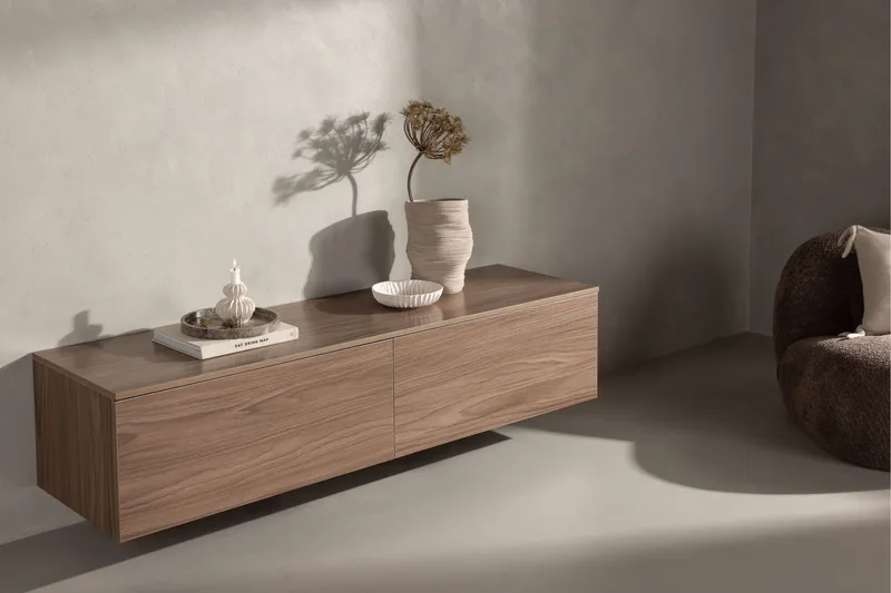 Frihamn Tv-bänk 160x45 cm Brun - Venture Home - Möbler - Vardagsrum - Tv-möbler & mediamöbler - Tv-bänkar