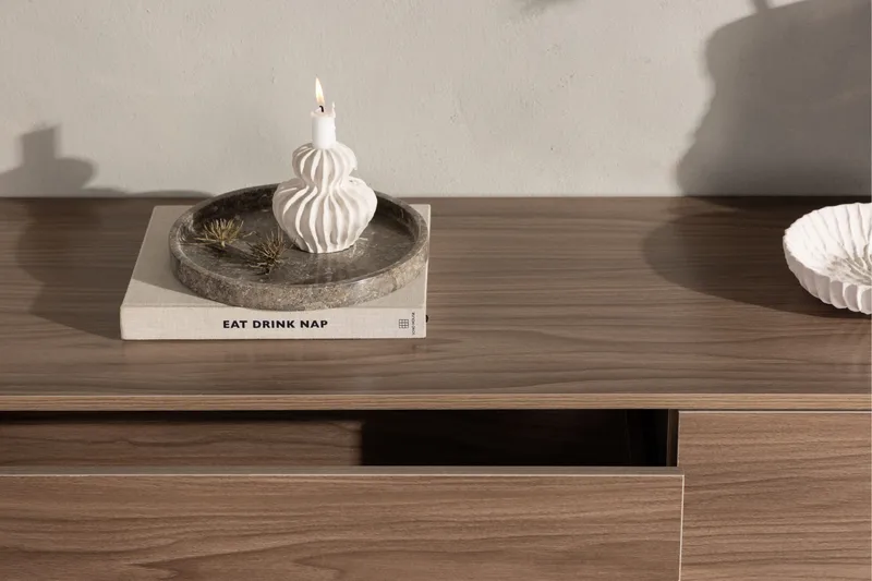 Frihamn Tv-bänk 160x45 cm Brun - Venture Home - Möbler - Vardagsrum - Tv-möbler & mediamöbler - Tv-bänkar