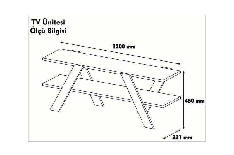 FRINNESTAD TV-bänk 120 cm Vit - Möbler - Vardagsrum - Tv-möbler & mediamöbler - Tv-bänkar