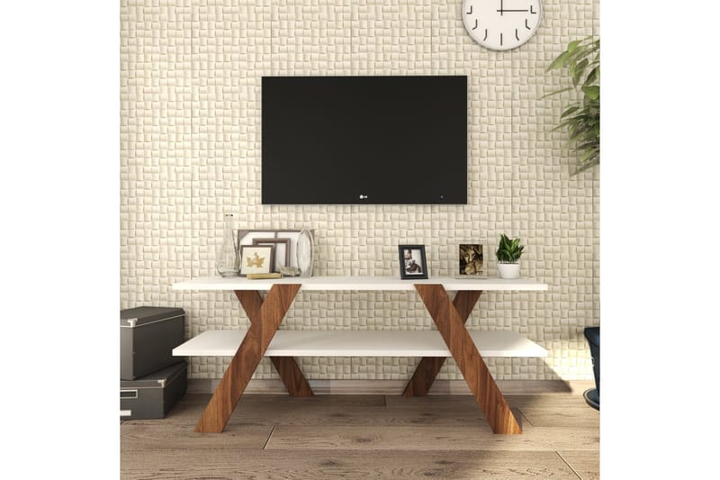 FRINNESTAD TV-bänk 120 cm Vit - Möbler - Vardagsrum - Tv-möbler & mediamöbler - Tv-bänkar